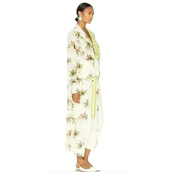 PATBO High Low Tunic Top Cover Up Beach Shirt Dress Floral Asymmetric $595 XS S - Picture 2 of 10